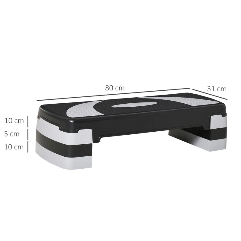 Step Plateau d'entraînement avec hauteur réglable et surface texturée antidérapante