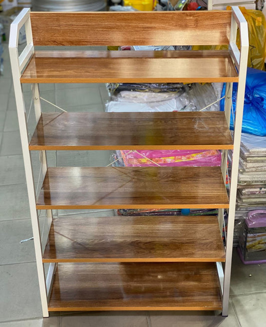 15.000fcfa Étagère de rangement , bois et fer 5 niveaux 778045555